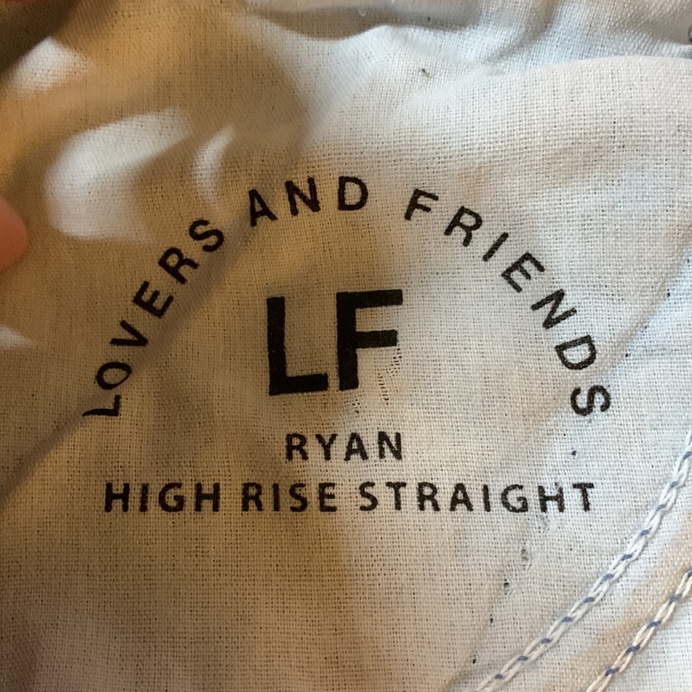 Lovers and Friends Ryan High Rise Straight, NWT, Distressed sustainable Denim - Picture 7 of 13